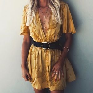 Yellow Revolve House of Harlow Dress